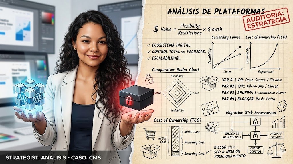 WordPress vs. La Competencia: &iquest;Es mejor Wix, Blogger o Shopify?