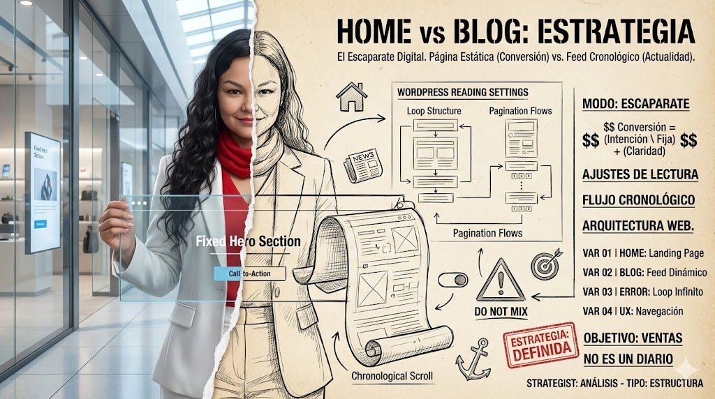 WordPress Configuración: Diferencia entre Página de Inicio y Blog WordPress Configuración: Diferencia entre Página de Inicio y Blog